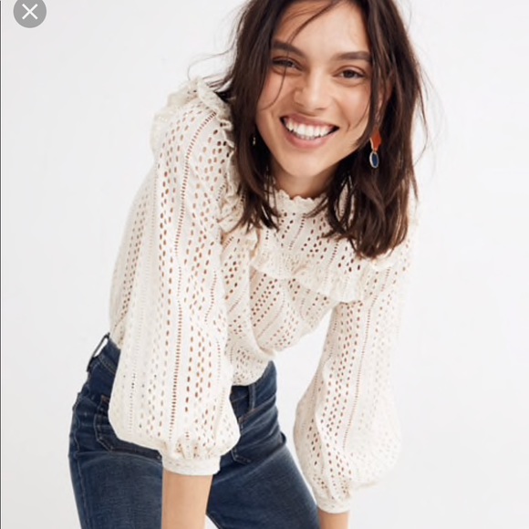 Madewell Tops - Madewell Mockneck Eyelet